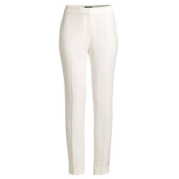 Lafayette 148 Clinton Finesse Crepe Cuff Pants NWT - Picture 1 of 11